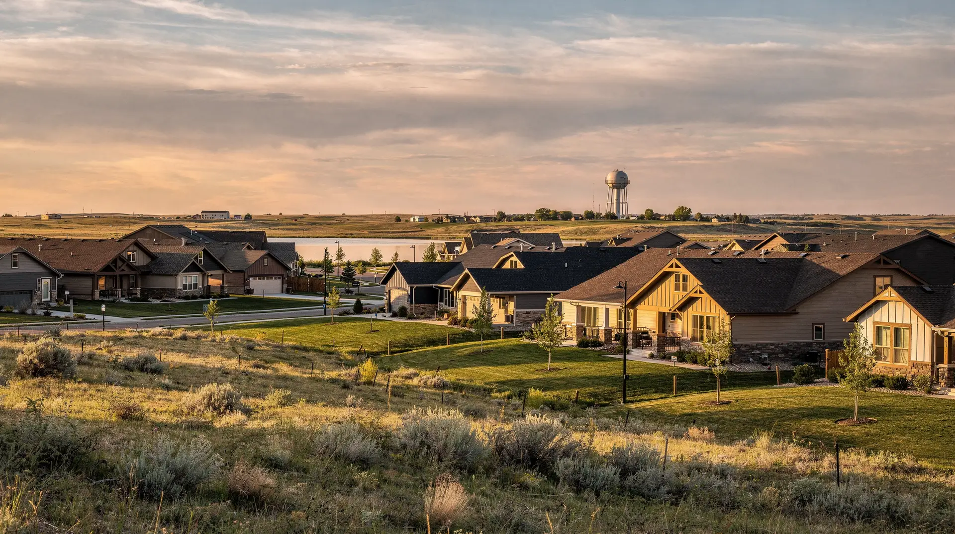 Windsor homes under a wide prairie sky